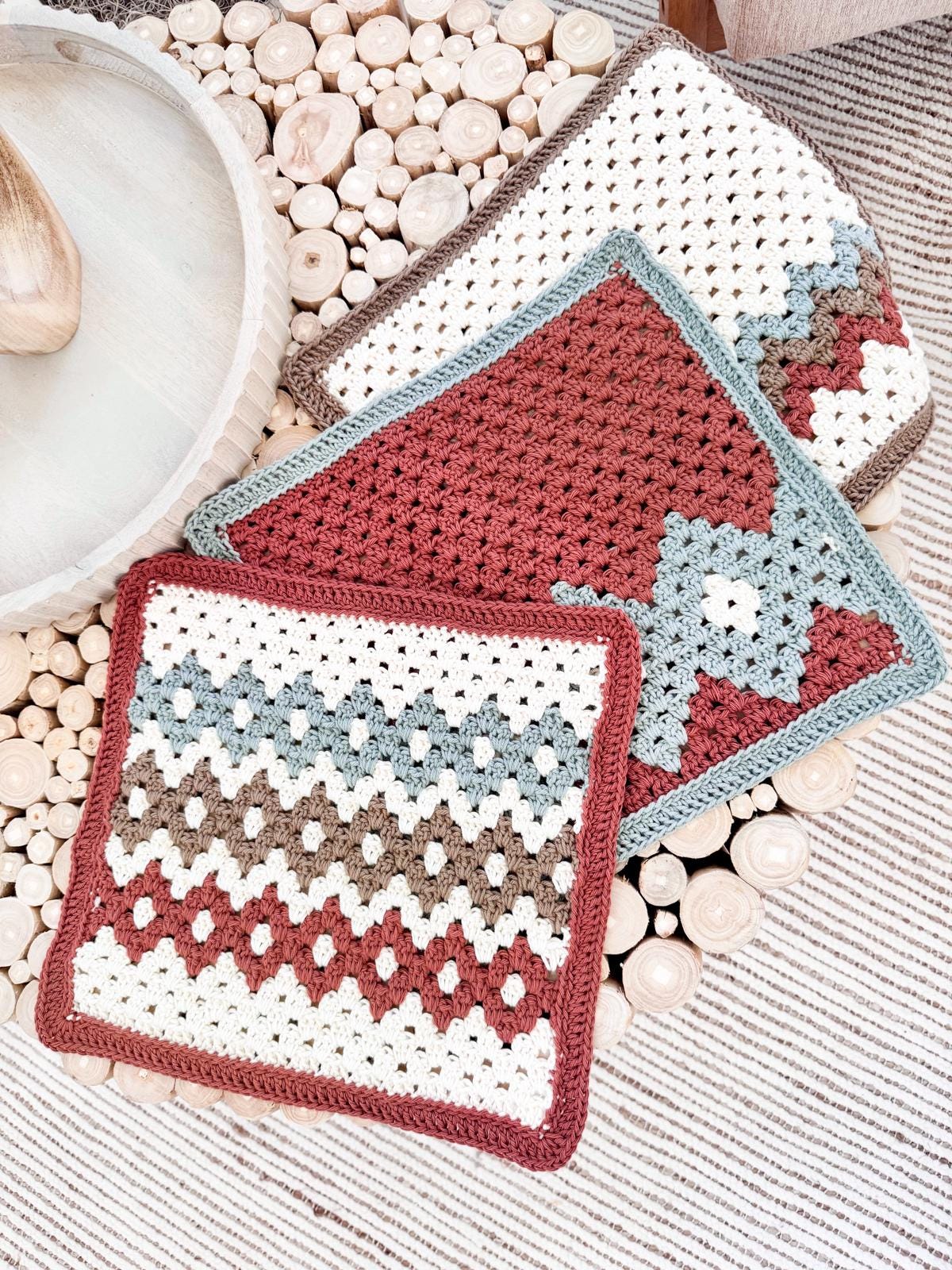 CROCHET PATTERN + VIDEO Gemstone Hues Granny Crochet Blanket Pattern - Easy Crochet Throw Colorful Granny Stitches, Includes Charts