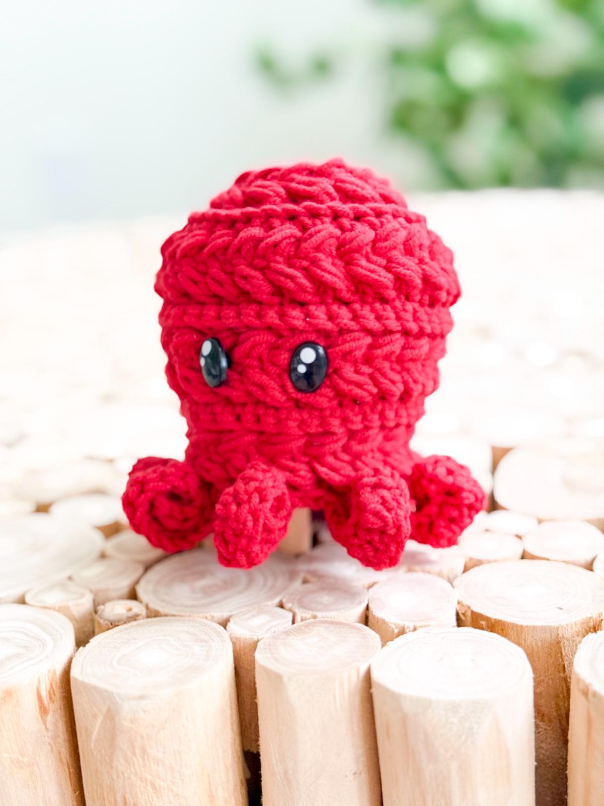 CROCHET PATTERN + VIDEO Wheat Stitch™ Octopus Crochet Pattern – No Sew Amigurumi Octopus Plush Toy Pdf, Beginner Friendly Sea Animal Pattern