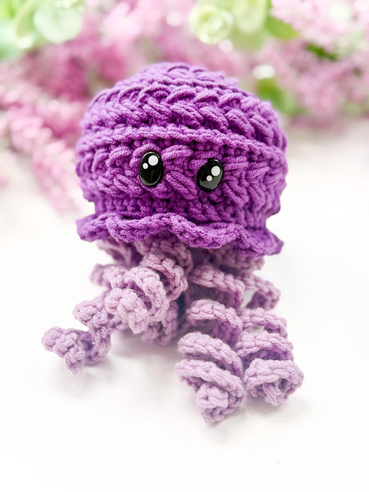 CROCHET PATTERN + VIDEO Wheat Stitch™ Jellyfish Crochet Pattern No Sew Amigurumi Sea Animal Beginner Friendly Ocean Decor Plush Toy Tutorial