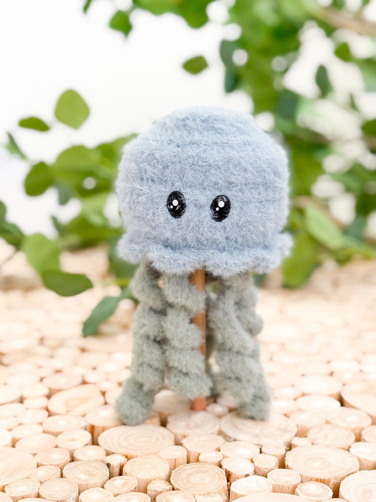 CROCHET PATTERN + VIDEO Wheat Stitch™ Jellyfish Crochet Pattern No Sew Amigurumi Sea Animal Beginner Friendly Ocean Decor Plush Toy Tutorial
