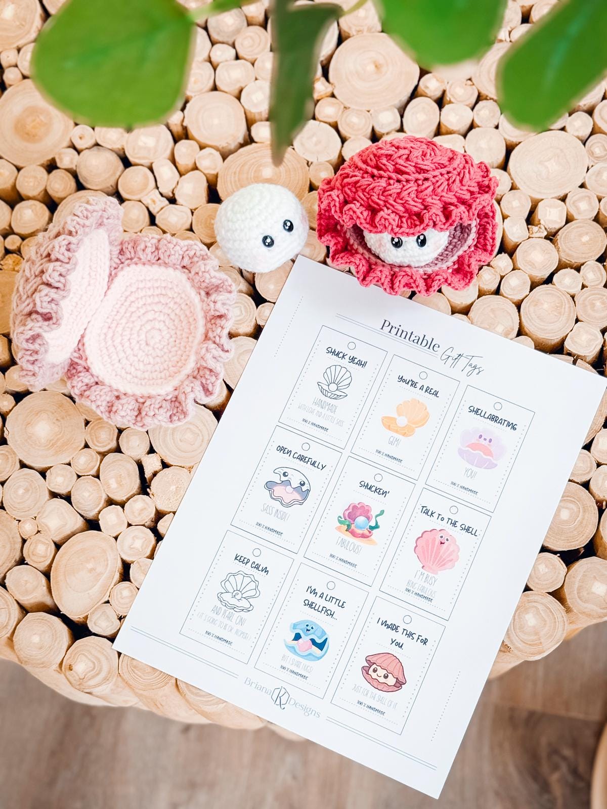 CROCHET PATTERN + VIDEO Wheat Stitch™ Clam Amigurumi Crochet Pattern – Textured Shell, Pdf Digital Download + Video, Ocean Animal