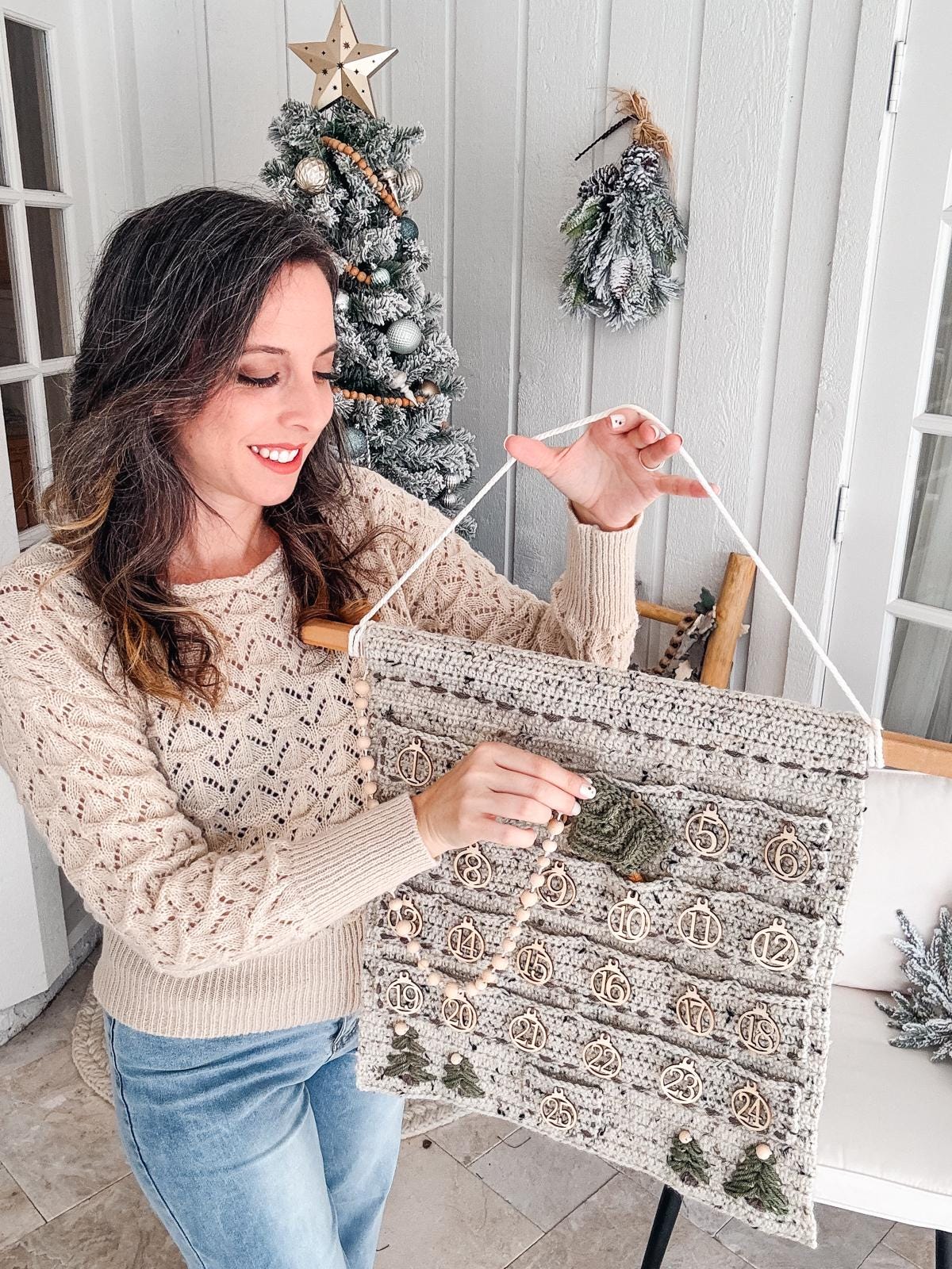 CROCHET PATTERN + VIDEO The Ultimate Granny Holiday Crochet Collection (3 Pattern Bundle) Granny Stocking, Advent Calendar & Ornament Set