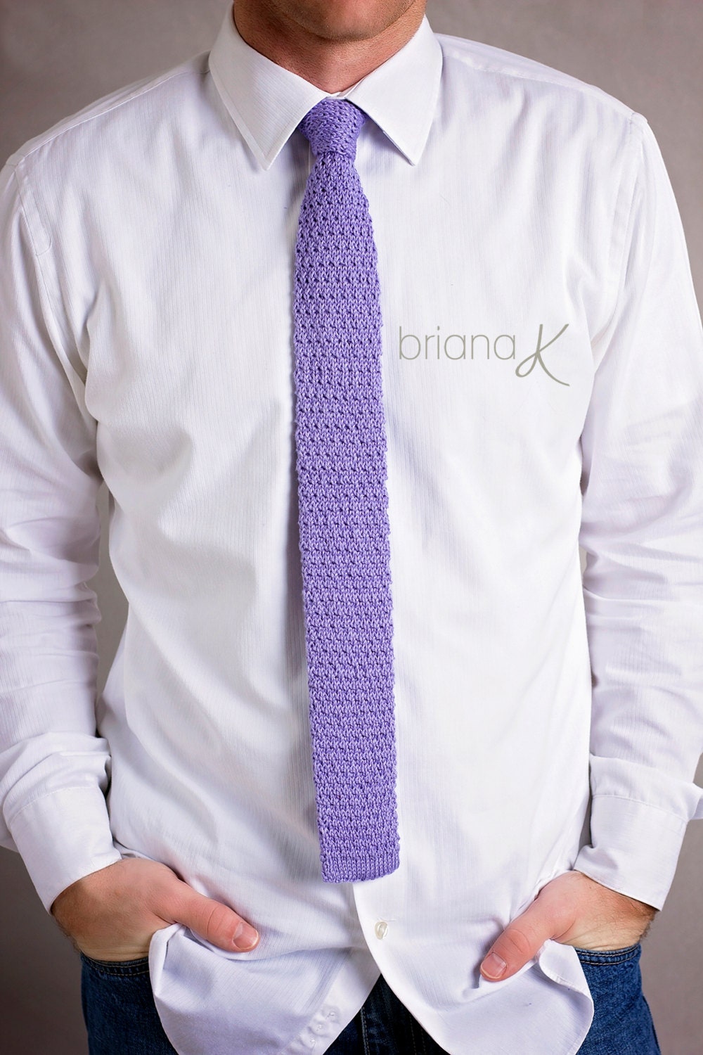 KNIT PATTERN Knit Pattern Men's Tie Instant Download, Knit Men's Tie- Wakefield Design for Men, Men's Accessory, Business Attire, Men's Gift