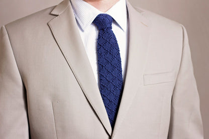 KNIT PATTERN Bradford Knit Pattern Men's Tie, Knit Men's Tie, Necktie - Bradford Design, Men's Business Attire Accessory, Easy to Knit