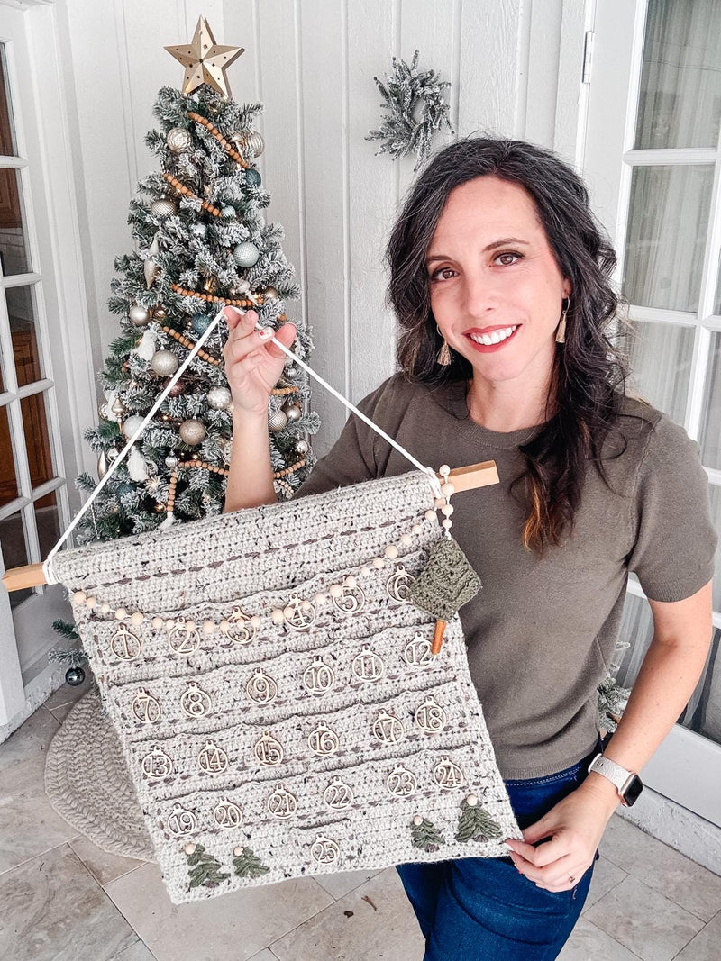 CROCHET PATTERN + VIDEO The Ultimate Granny Holiday Crochet Collection (3 Pattern Bundle) Granny Stocking, Advent Calendar & Ornament Set