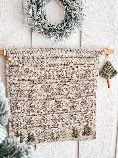 CROCHET PATTERN + VIDEO The Ultimate Granny Holiday Crochet Collection (3 Pattern Bundle) Granny Stocking, Advent Calendar & Ornament Set