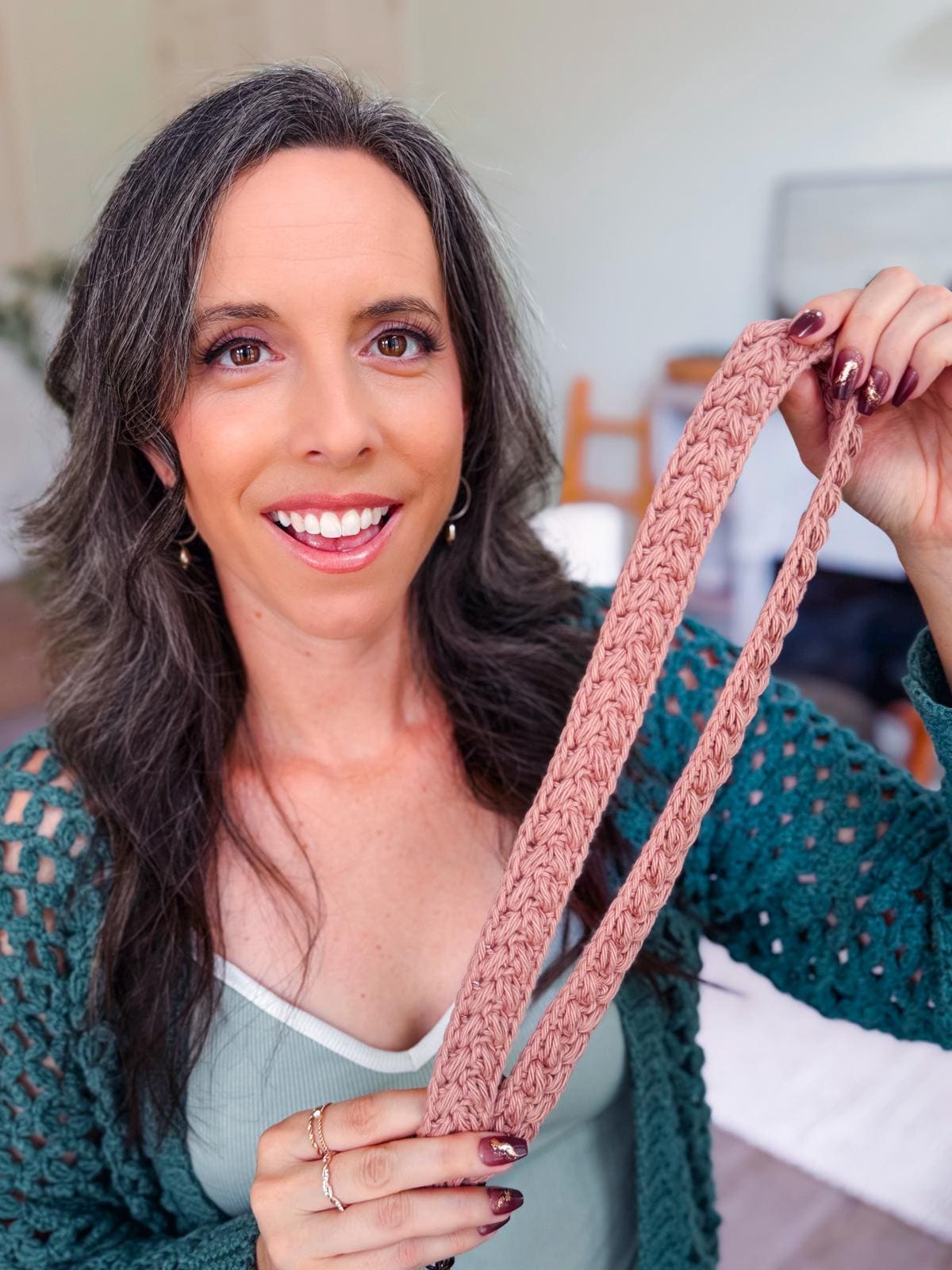CROCHET PATTERN + VIDEO Crochet Wheat Stitch Keychain & Lanyard Pattern and Bonus Tag Printables Instant Pdf Download Wristlet Badge Strap