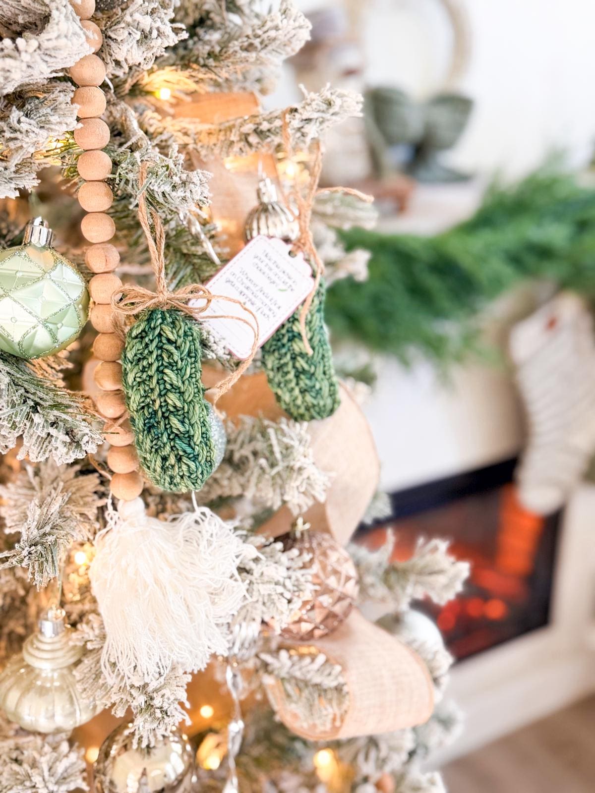 CROCHET PATTERN + VIDEO Wheat Stitch™ Pickle Ornament Crochet Pattern, Includes Printable Tags, Quick & Easy Holiday Decor Gift Crochet