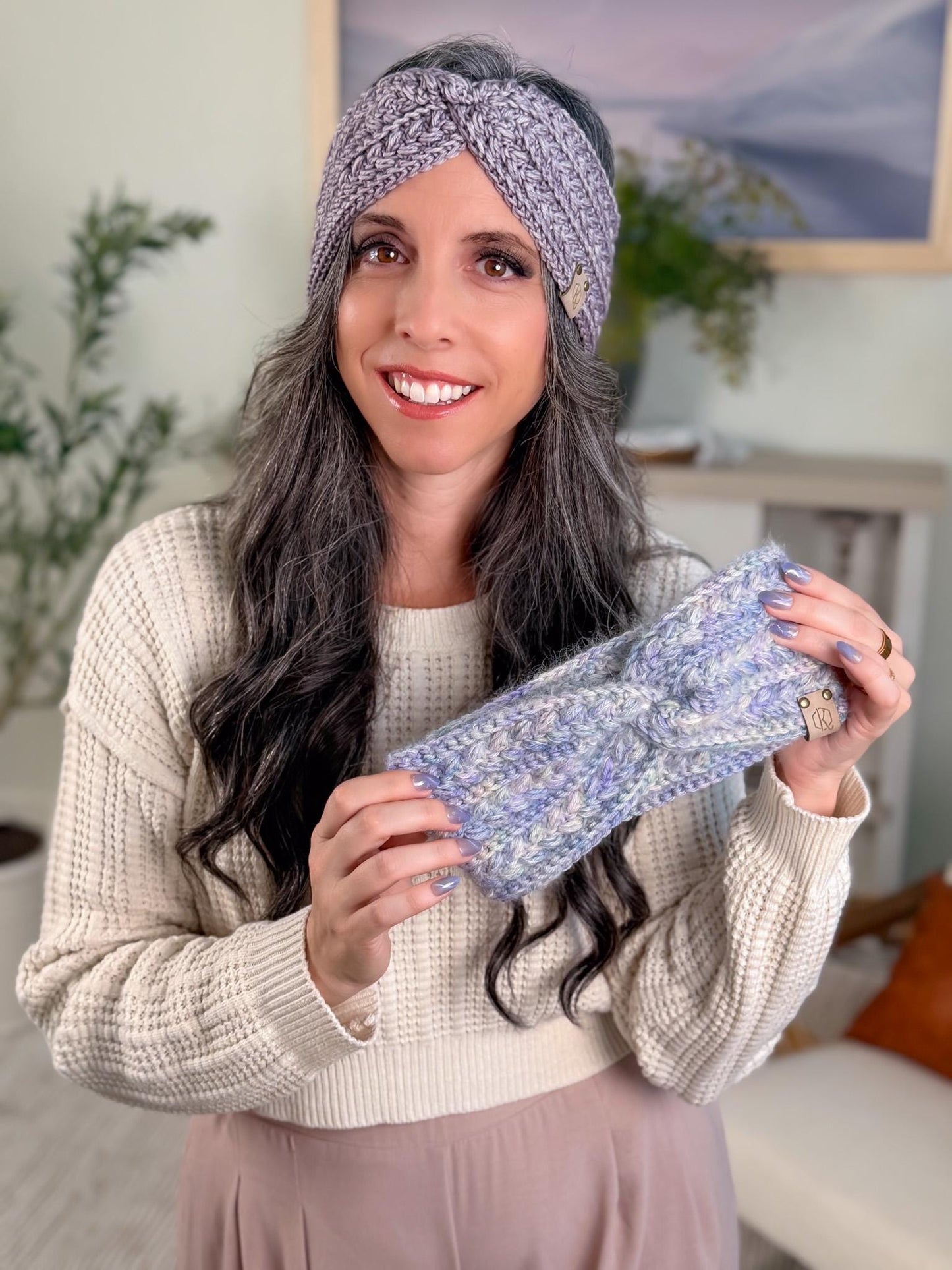 CROCHET PATTERN + VIDEO Wheat Stitch Earwarmer Crochet Pattern Pdf Headband Instant Download | 7 Sizes Baby to Adult | Beginner-Friendly