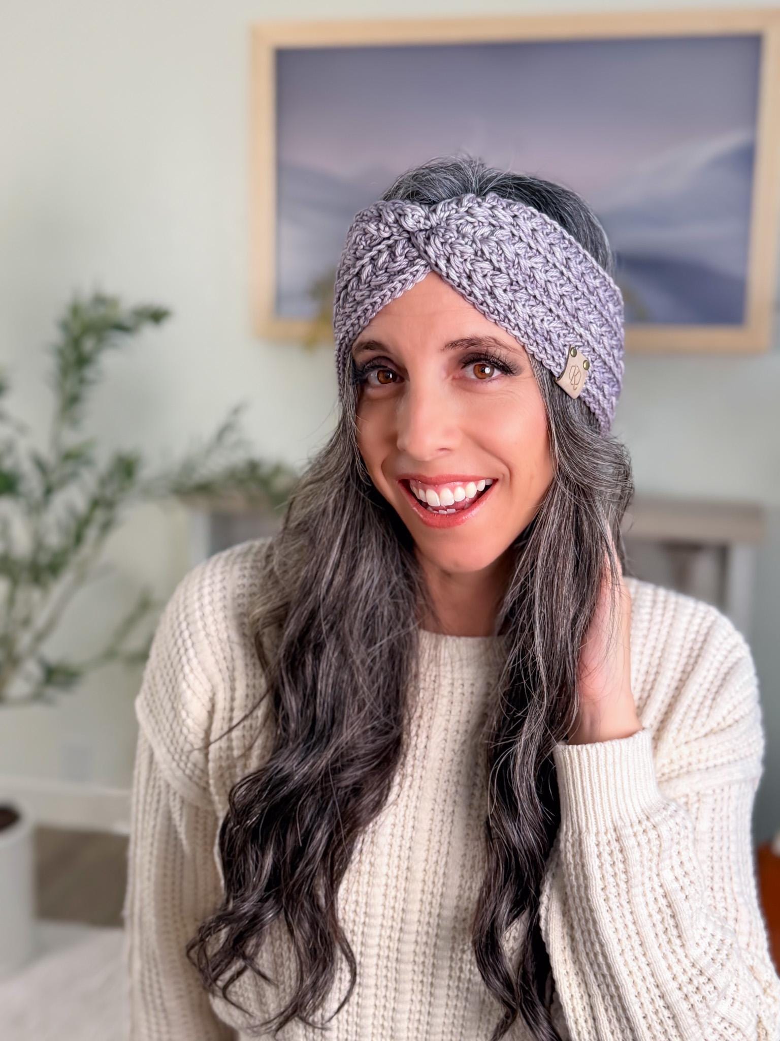CROCHET PATTERN + VIDEO Wheat Stitch Earwarmer Crochet Pattern Pdf Headband Instant Download | 7 Sizes Baby to Adult | Beginner-Friendly