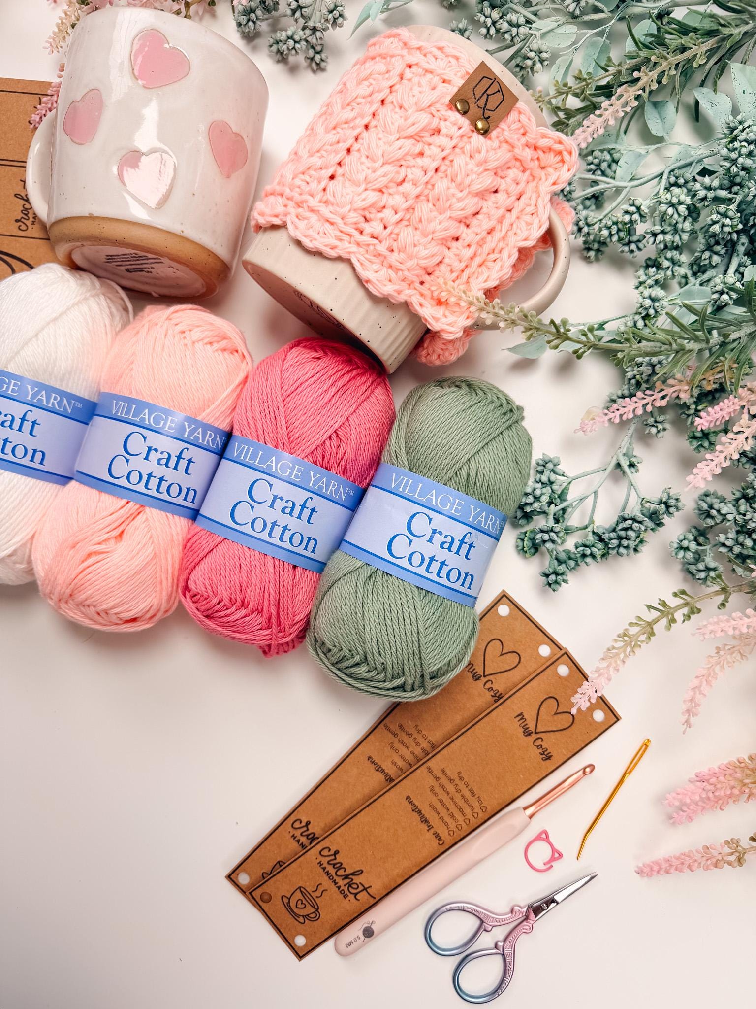 CROCHET PATTERNS + VIDEO Crochet Kitchen Decor Pattern Bundle, Wheat Stitch™ Scalloped Home Collection 4 Pattern Quick Crochet Set for Decor