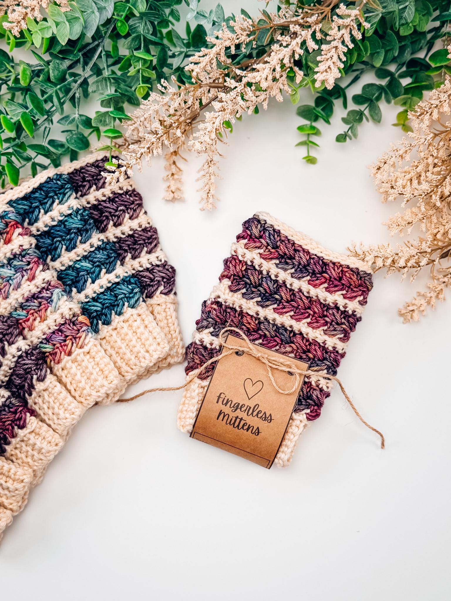 CROCHET PATTERN + VIDEO Wheat Stitch™ Fingerless Mittens Crochet Pattern, 8 Sizes Newborn–Adult, Textured Crochet Mitts Instant Download