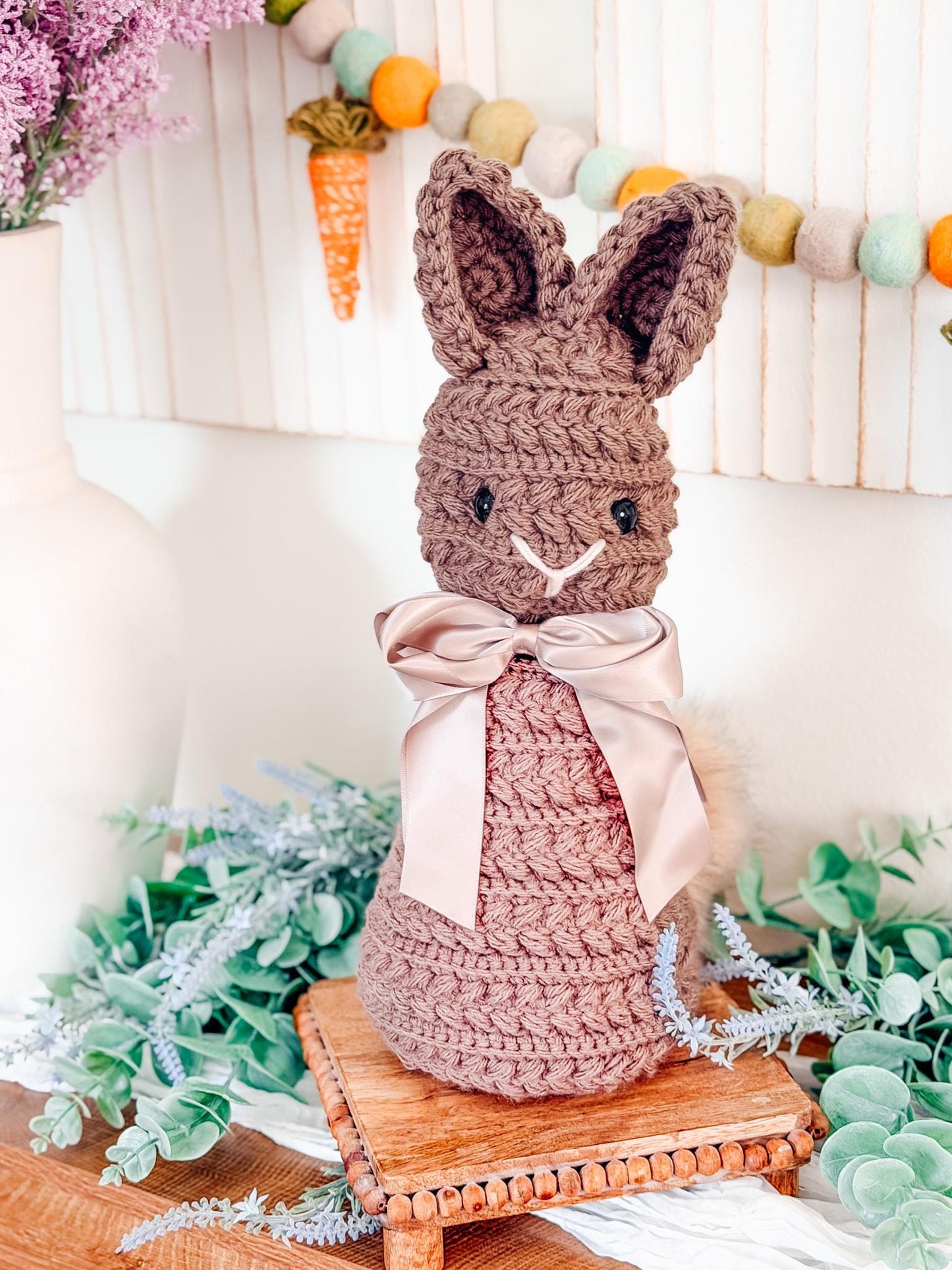 CROCHET PATTERN + VIDEO Wheat Stitch Bunny Crochet Pattern (Pdf + Video Tutorial)