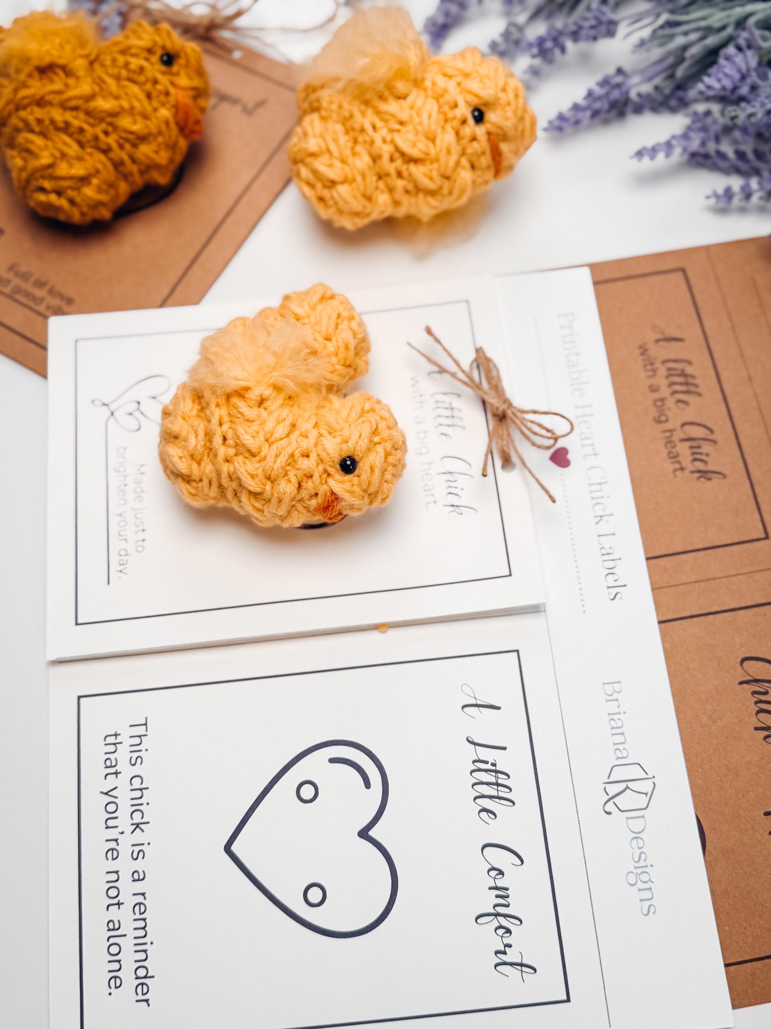 CROCHET PATTERN + VIDEO Wheat Stitch Crochet Chick Pattern | Easter Amigurumi, Farm Decor (Pdf Download)