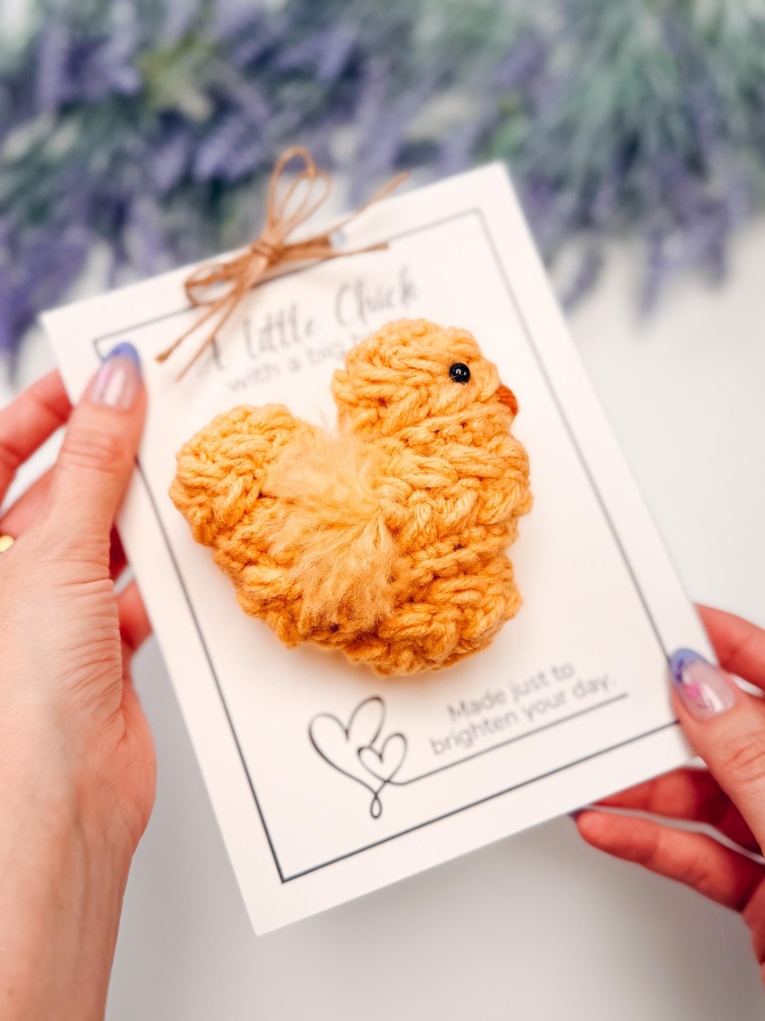 CROCHET PATTERN + VIDEO Wheat Stitch Crochet Chick Pattern | Easter Amigurumi, Farm Decor (Pdf Download)