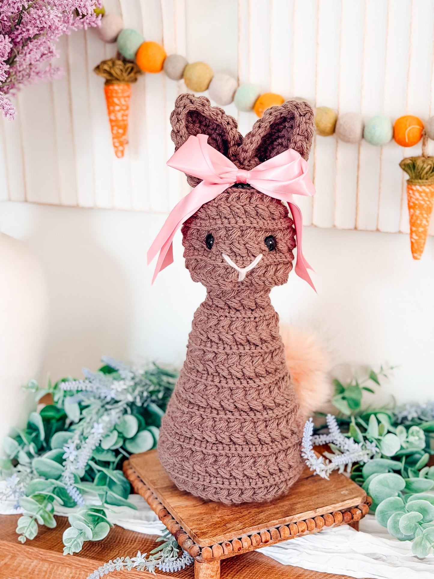 CROCHET PATTERN + VIDEO Wheat Stitch Bunny Crochet Pattern (Pdf + Video Tutorial)