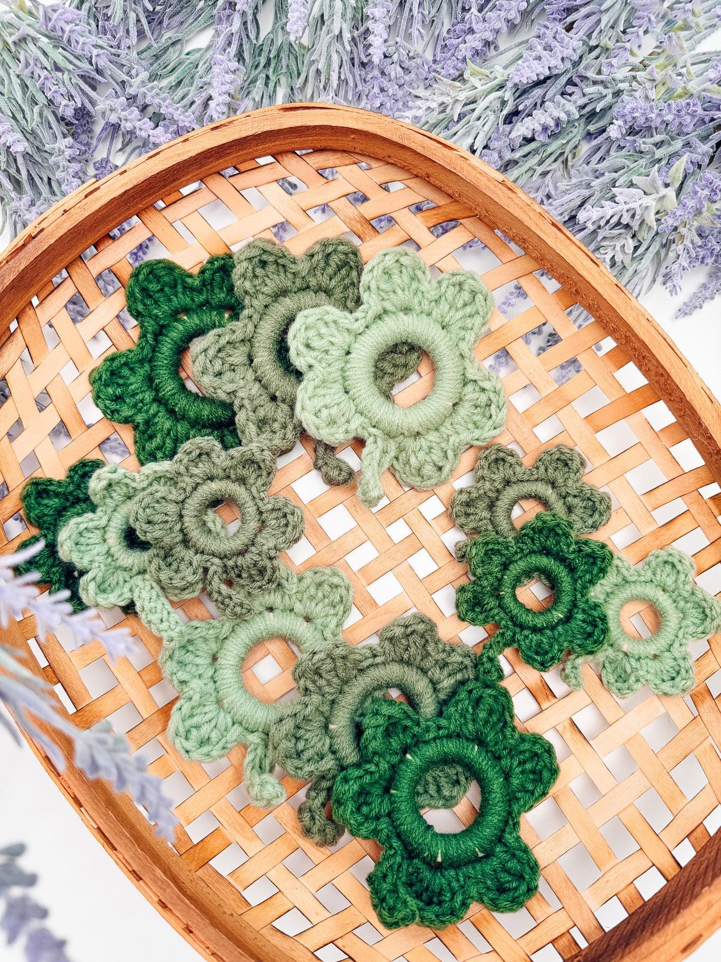 CROCHET PATTERN + VIDEO Lucky Shamrock Garland Pattern | St Patrick’s Day Crochet Decor, Lucky Clover Bunting, Easy Crochet Shamrock Pattern