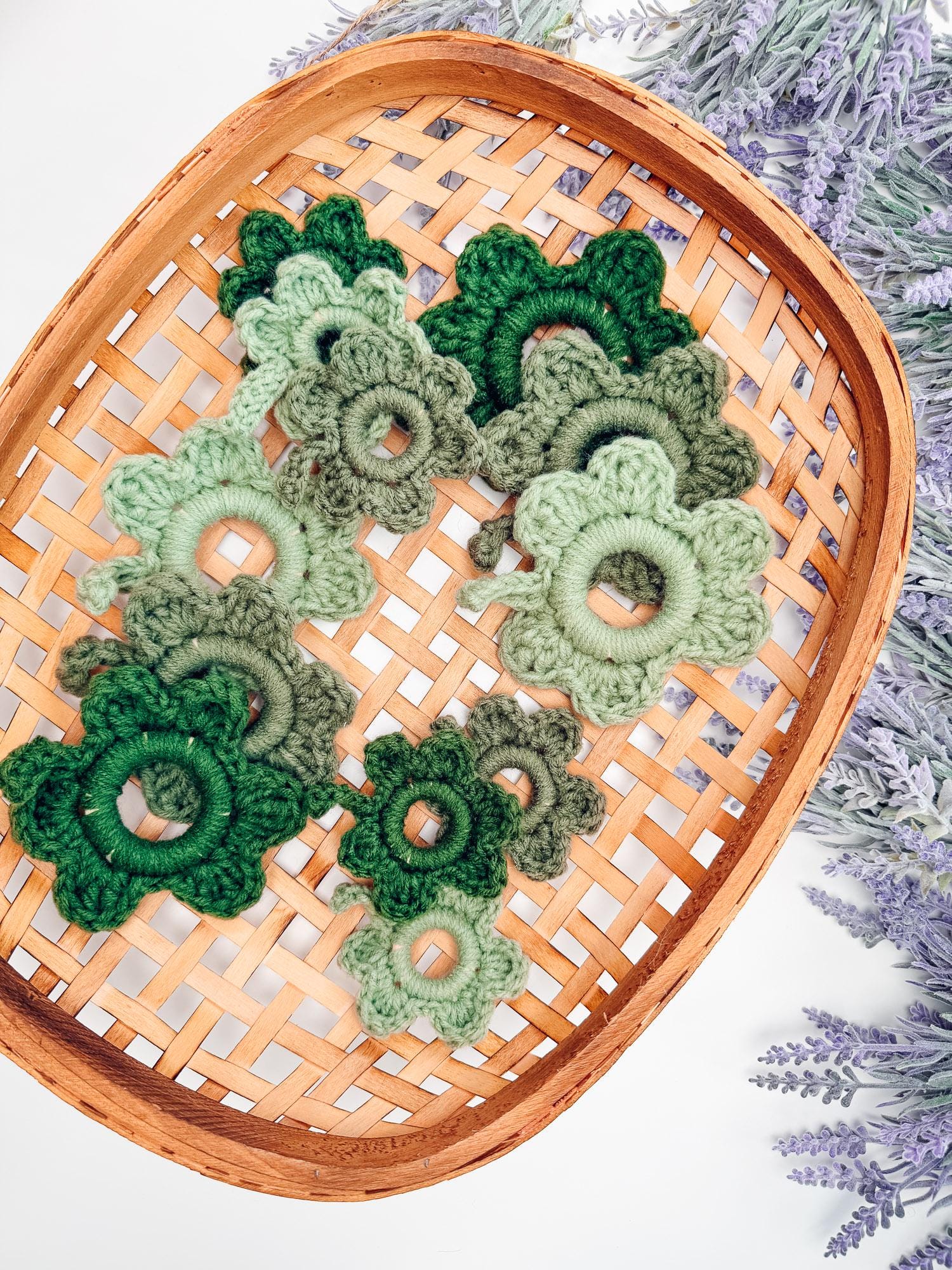 CROCHET PATTERN + VIDEO Lucky Shamrock Garland Pattern | St Patrick’s Day Crochet Decor, Lucky Clover Bunting, Easy Crochet Shamrock Pattern