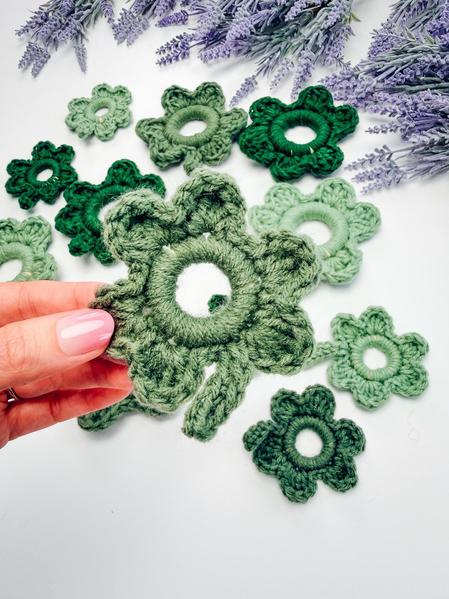 CROCHET PATTERN + VIDEO Lucky Shamrock Garland Pattern | St Patrick’s Day Crochet Decor, Lucky Clover Bunting, Easy Crochet Shamrock Pattern