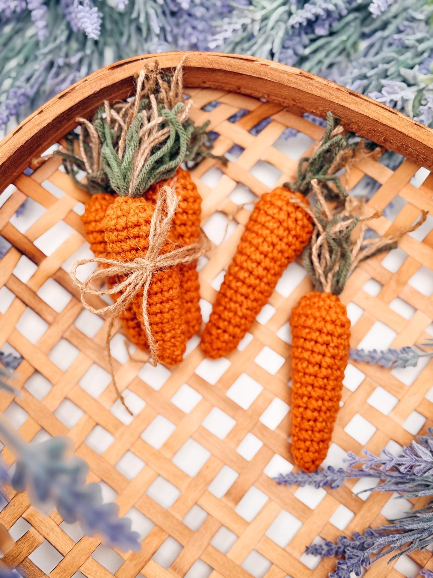 CROCHET PATTERN + VIDEO Bunny Crochet Garland Pattern | Easter Bunny Napkin Rings | Carrot Crochet Garland | Spring Decor | Easter Garland