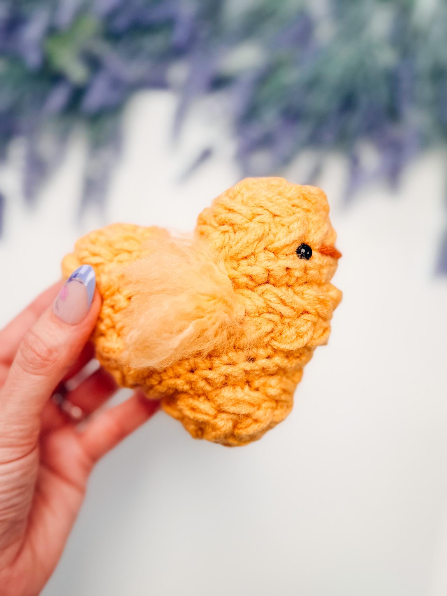 CROCHET PATTERN + VIDEO Wheat Stitch Crochet Chick Pattern | Easter Amigurumi, Farm Decor (Pdf Download)