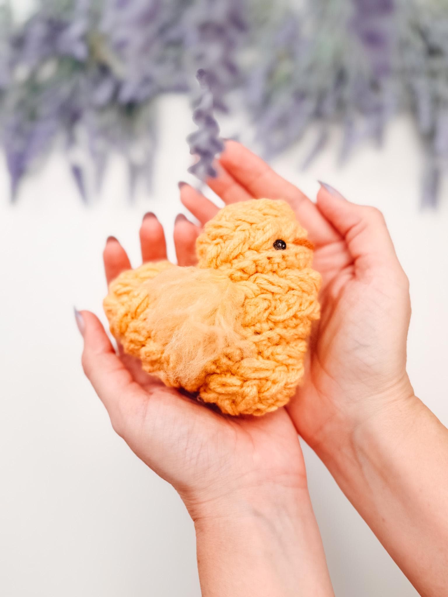 CROCHET PATTERN + VIDEO Wheat Stitch Crochet Chick Pattern | Easter Amigurumi, Farm Decor (Pdf Download)