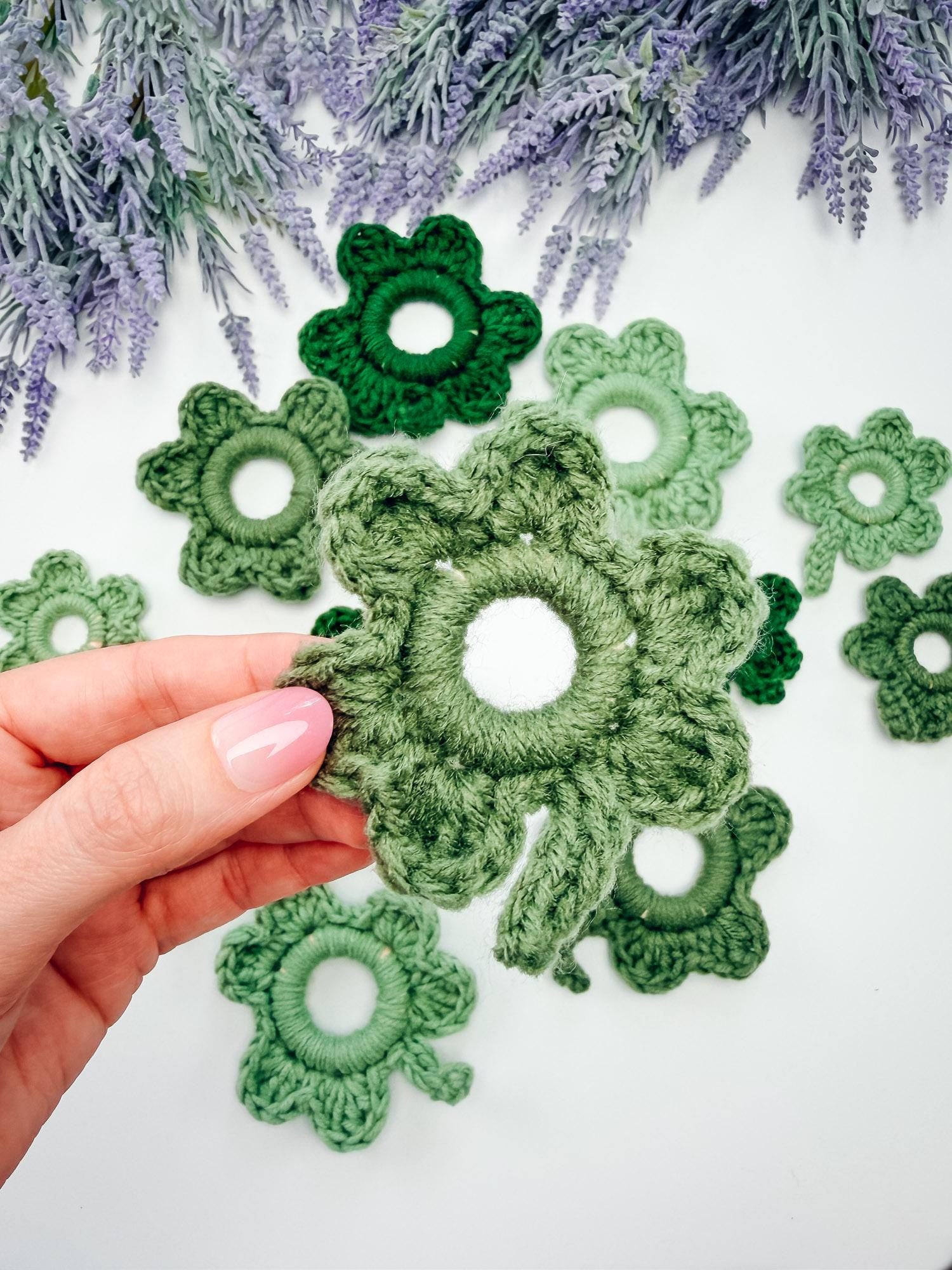 CROCHET PATTERN + VIDEO Lucky Shamrock Garland Pattern | St Patrick’s Day Crochet Decor, Lucky Clover Bunting, Easy Crochet Shamrock Pattern