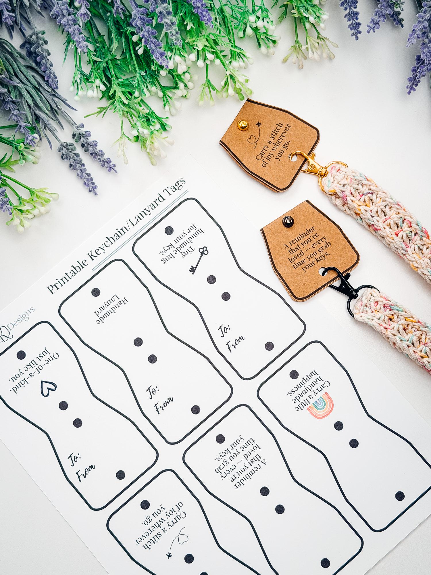 CROCHET PATTERN + VIDEO Petal Loop Crochet Lanyard Pattern, Easy Keychain Pattern, Beginner Friendly Wristlet, Quick Stash Buster Gift