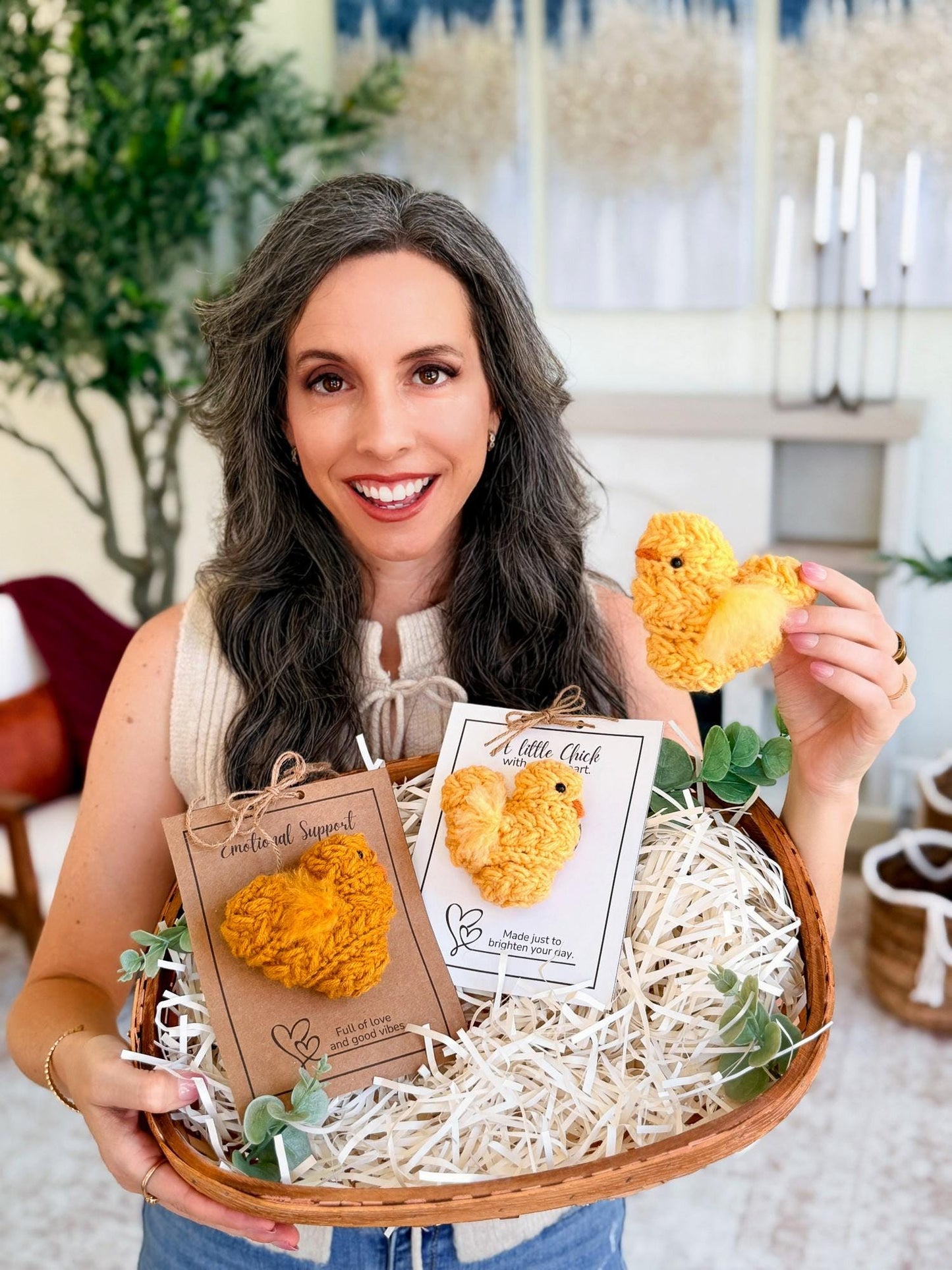CROCHET PATTERN + VIDEO Wheat Stitch Crochet Chick Pattern | Easter Amigurumi, Farm Decor (Pdf Download)