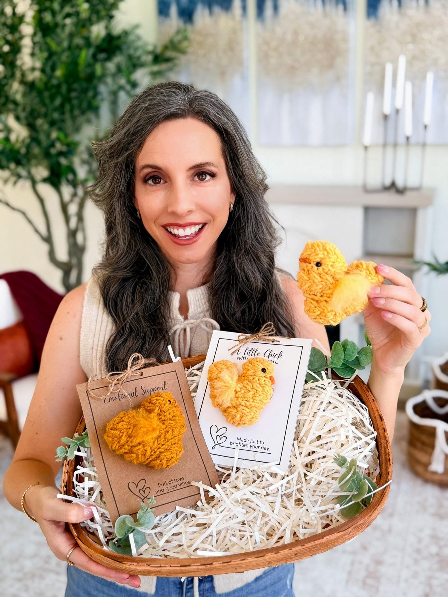 CROCHET PATTERN + VIDEO Wheat Stitch Crochet Chick Pattern | Easter Amigurumi, Farm Decor (Pdf Download)