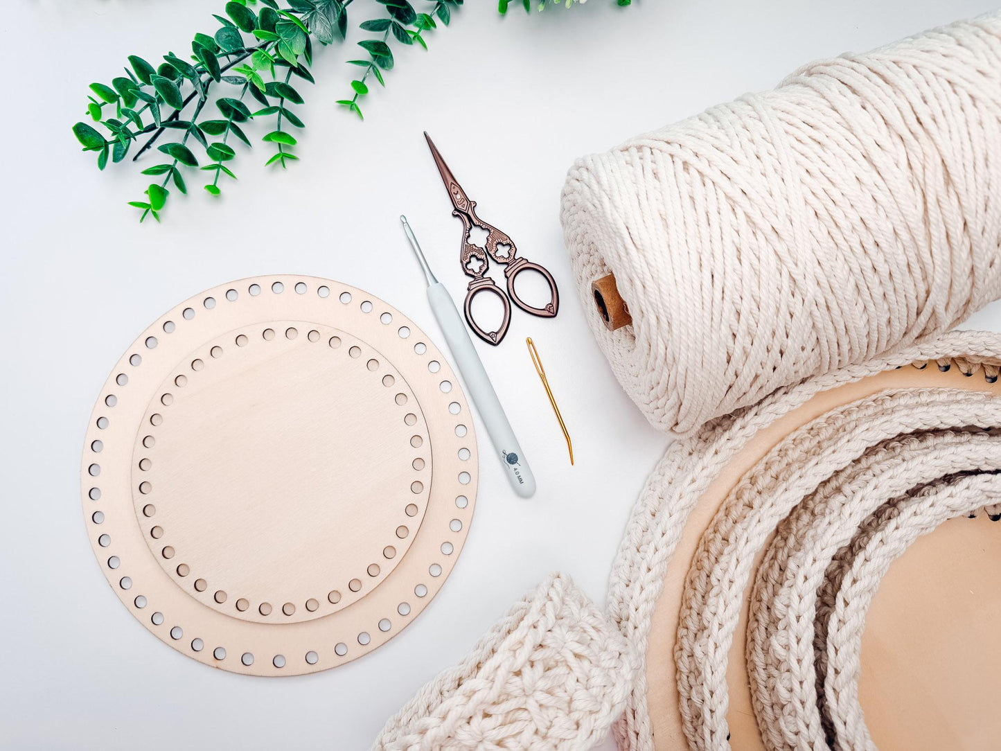 CROCHET PATTERN + VIDEO Petal Loop Stitch Crochet Nesting Trays Pattern, Round Basket Pattern, Crochet Home Decor, Organizer Trays