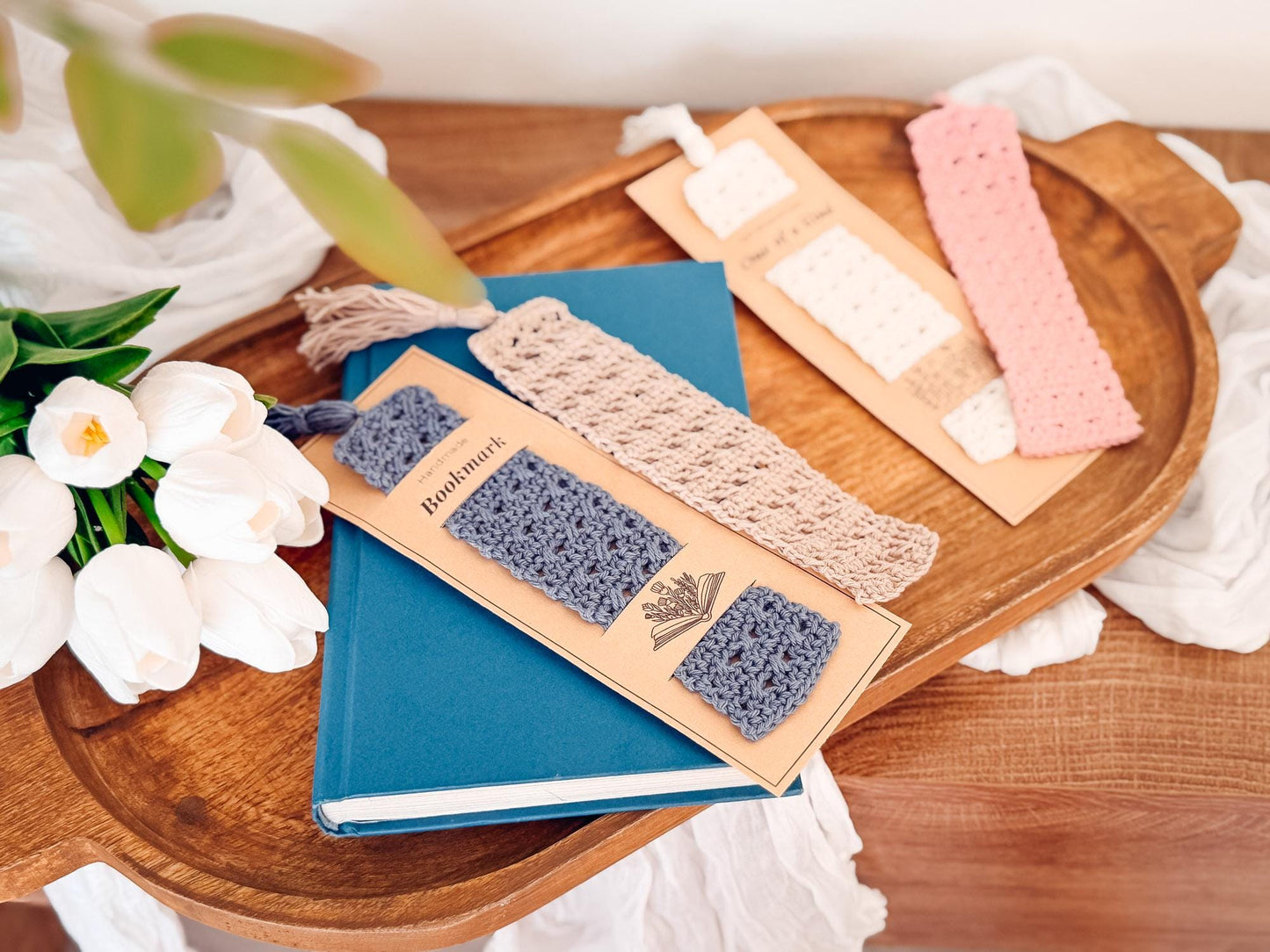 CROCHET PATTERN + VIDEO Reed Crochet Bookmark | Reed Crossover Stitch | Easy Lace Texture | Gift for Readers | Instant Pdf Download