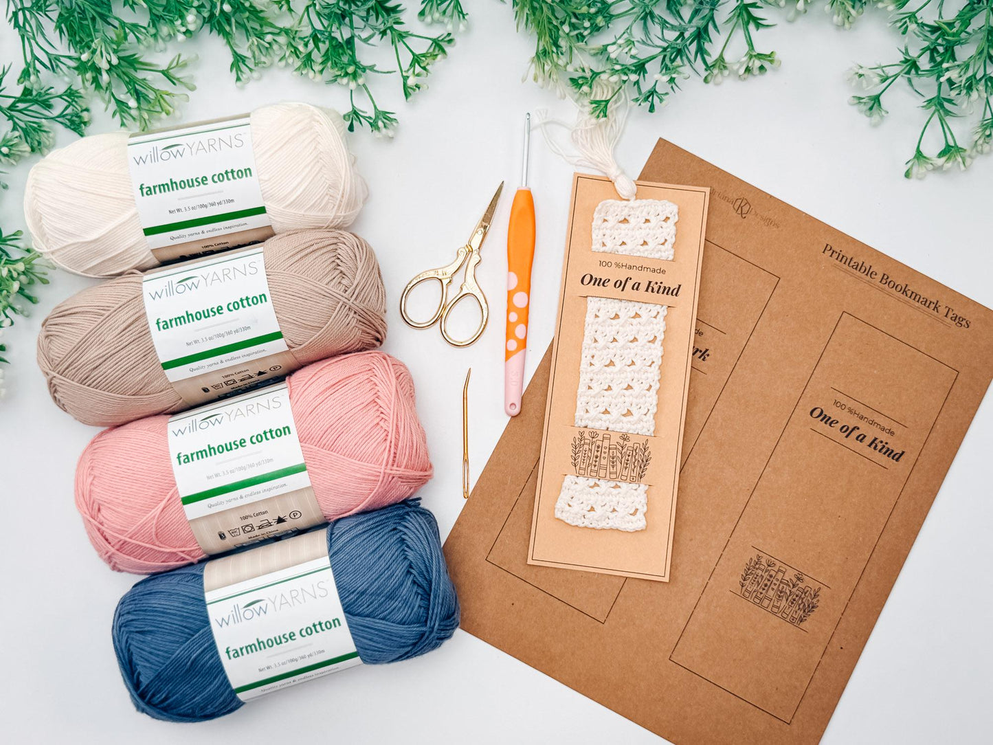 CROCHET PATTERN + VIDEO Reed Crochet Bookmark | Reed Crossover Stitch | Easy Lace Texture | Gift for Readers | Instant Pdf Download