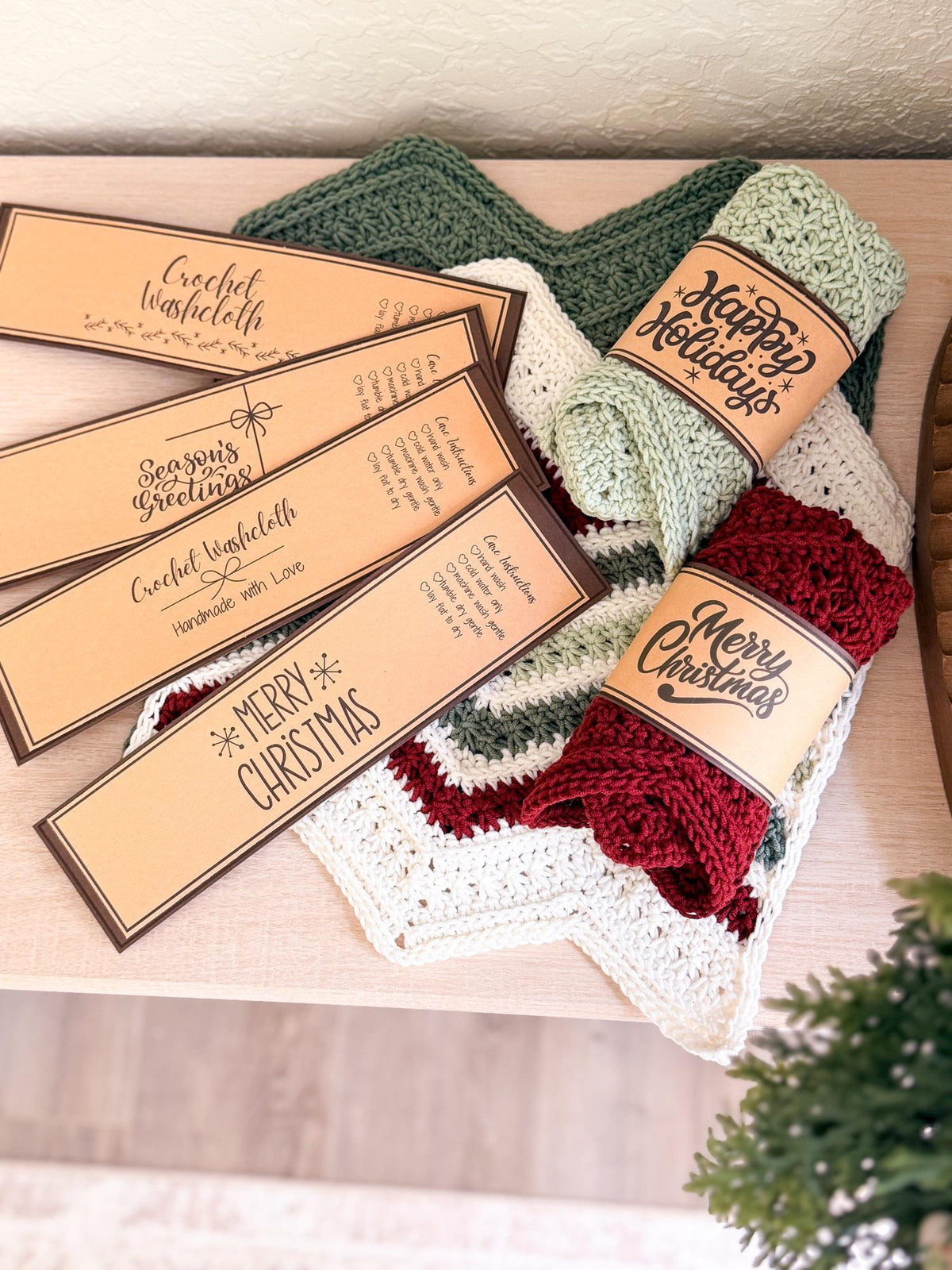 CROCHET PATTERN + VIDEO Chevron Petal Loop Washcloth | Christmas Gift | Cotton Dishcloth | Easy Holiday Make | Instant Pdf Download