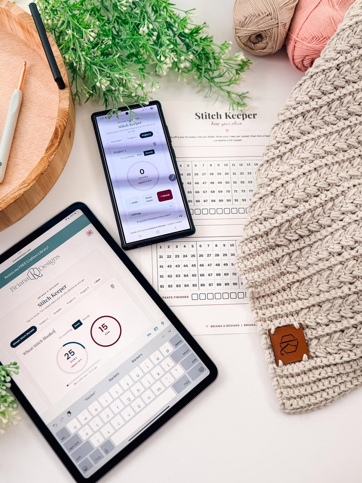 Stitch Keeper: The Row & Round Counter That Remembers Your Place