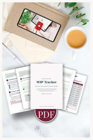 Crochet Project Tracker & WIP Organizer | Printable Tags, Progress Photos and Export | No App | Instant Access