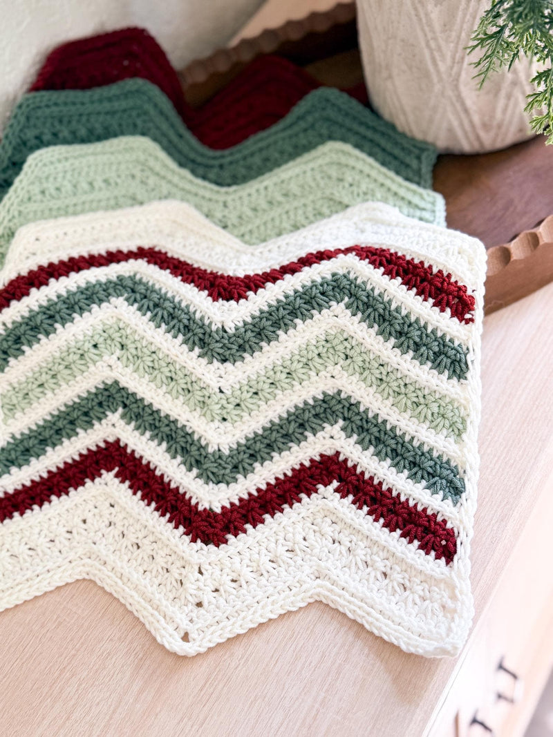 CROCHET PATTERN + VIDEO Chevron Petal Loop Washcloth | Christmas Gift | Cotton Dishcloth | Easy Holiday Make | Instant Pdf Download