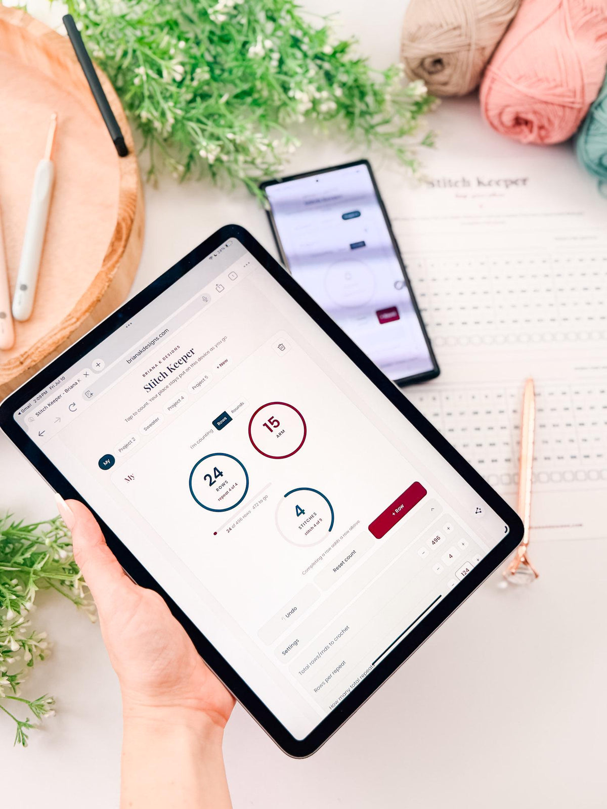 Stitch Keeper: The Row & Round Counter That Remembers Your Place