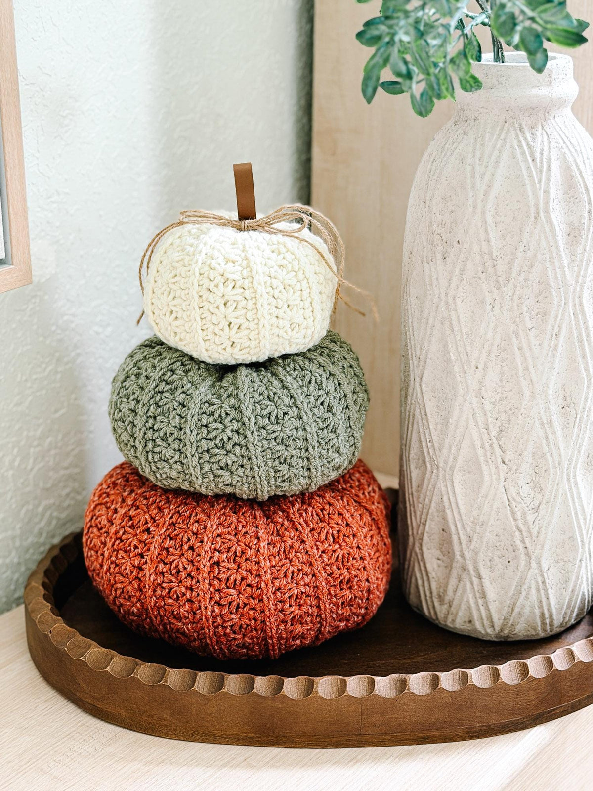 CROCHET PATTERN + APP and Video, Petal Loop Stitch Pumpkin | Stacking Fall Pumpkins | 3 Sizes | Textured Pumpkin Decor | Instant Download