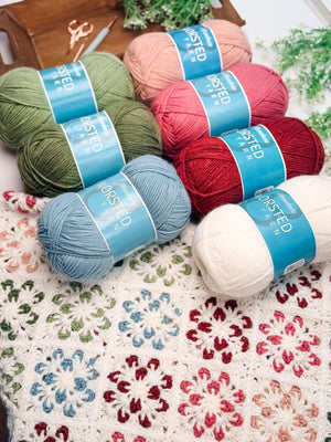 CROCHET PATTERN + VIDEO Blossom Granny Square Blanket | Flower Granny Square Afghan | 9 Sizes Lovey to Twin | Instant Pdf Download