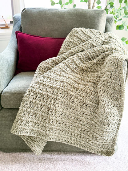 Petal Loop Stitch Blanket crochet pattern