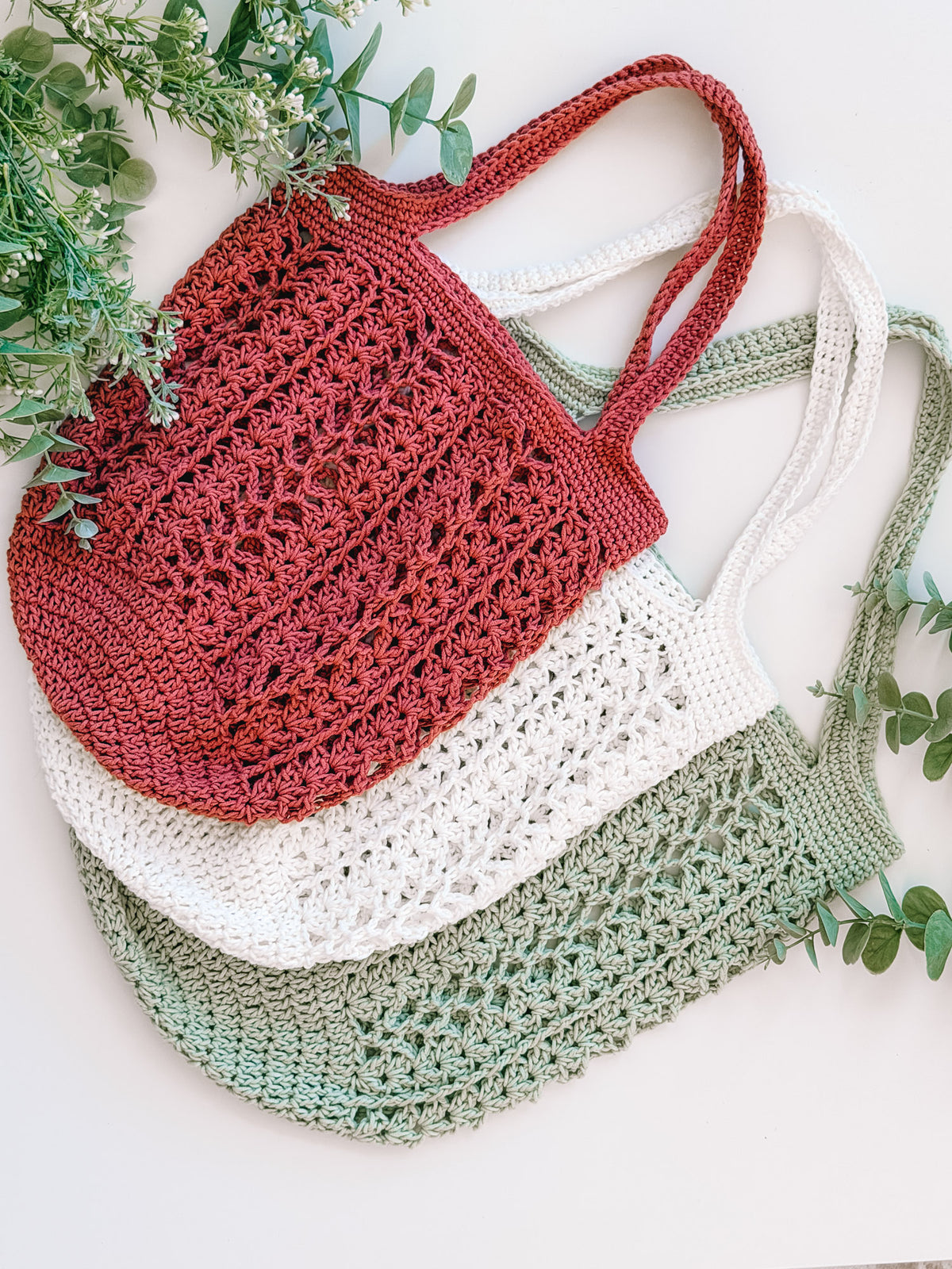 Willow Mesh Market Bag crochet pattern