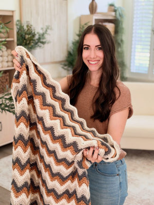 Ripple Blanket Crochet Pattern