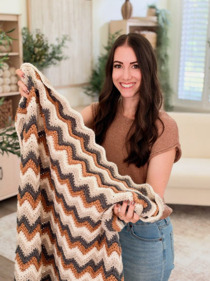 Ripple Blanket Crochet Pattern