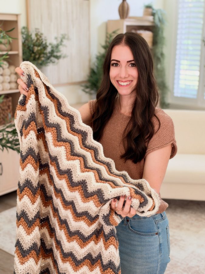 Ripple Blanket Crochet Pattern