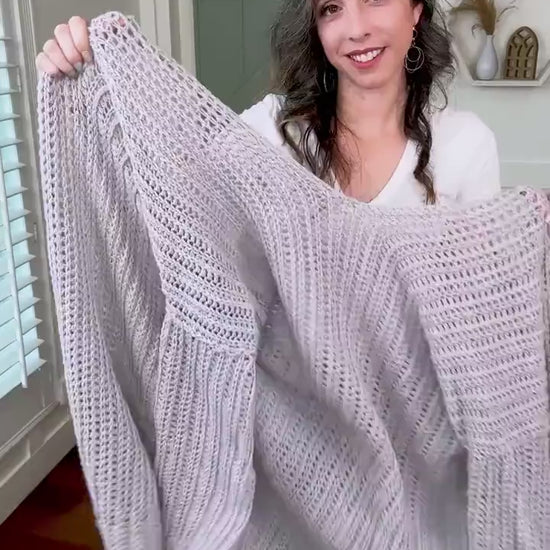 CROCHET PATTERN + VIDEO Campside Crochet Cardigan Instant Download Pdf Pattern, Size Inclusive Crochet Pattern, Fall & Winter Wear Fashion