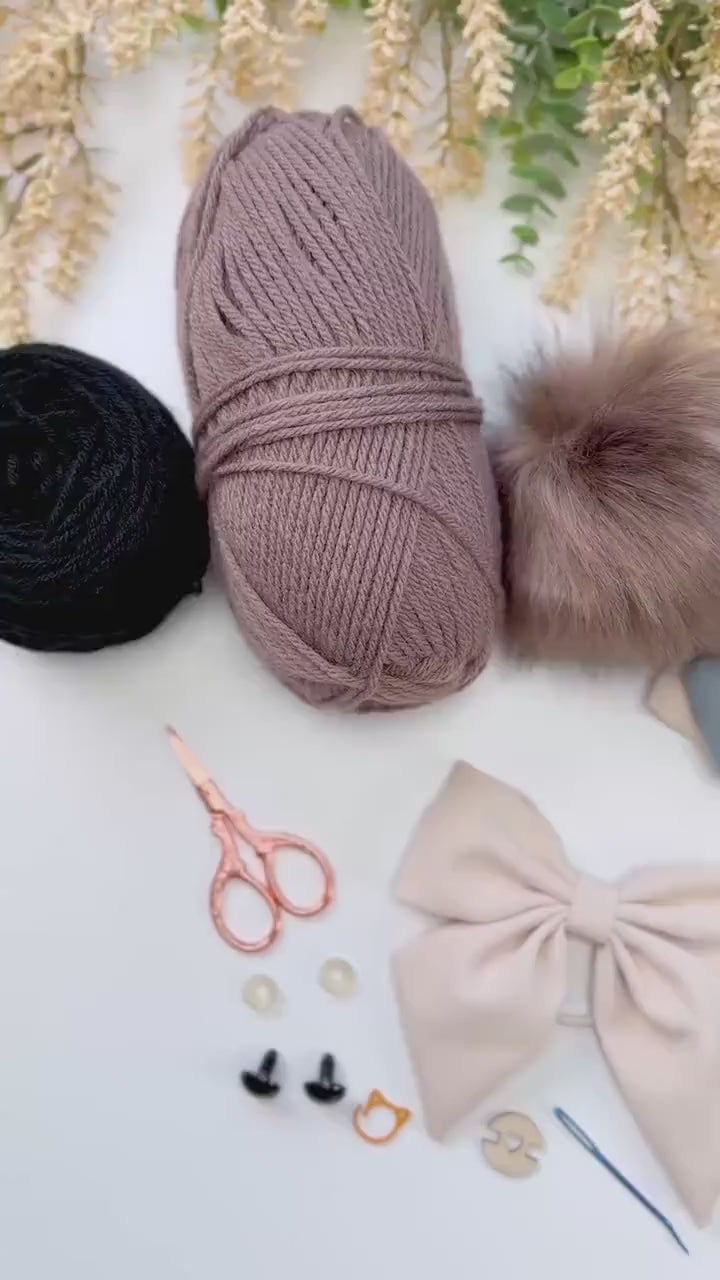 CROCHET PATTERN + VIDEO Wheat Stitch Bunny Crochet Pattern (Pdf + Video Tutorial)
