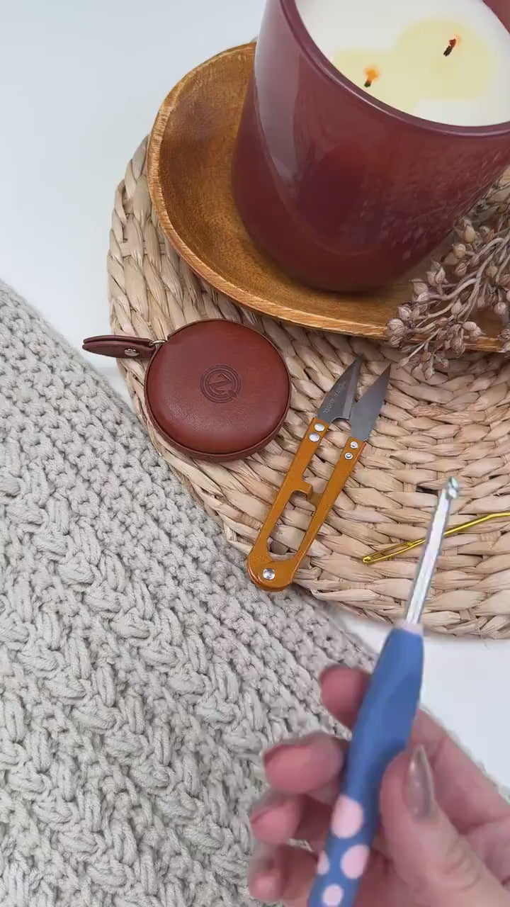 CROCHET PATTERN + VIDEO Cozy Braided Wheat Stitch™ Crochet Blanket Pattern | Worsted Throw Pdf | Beginner-Friendly Afghan | 16 Sizes