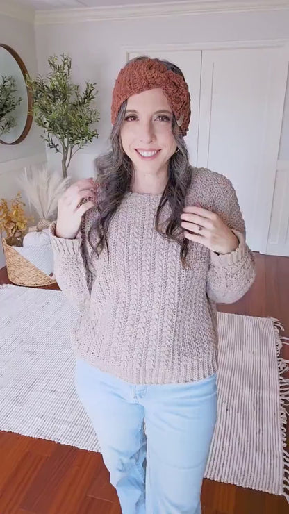CROCHET PATTERN + VIDEO Collection Cozy Wheat Crochet Pattern Bundle | Sweater, Blanket, Ear Warmer Wheat Stitch™ Beginner-Friendly Patterns