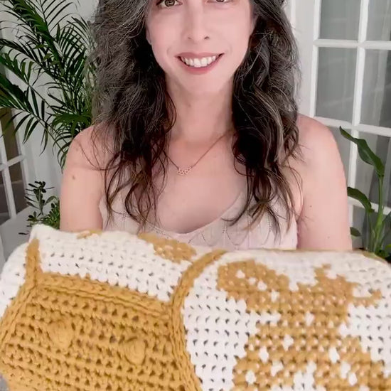 CROCHET PATTERN Honey Bee Crochet Blanket Instant Download PDF Pattern, Home Decor, Hexagon Quilt Style Crochet